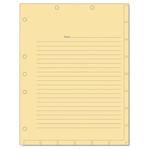 Easy-To-Organize Medical Chart Index Divider Sheets 8.5 x 11 Manila 400-Box EA39976